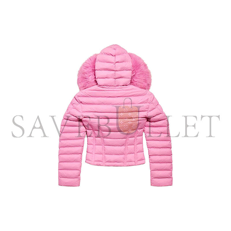 BALENCIAGA HOODED CORSTD PUFFER JACKET PINK 848873 BALENCIAGA HOODED CORSTD PUFFER JACKET PINK 848873